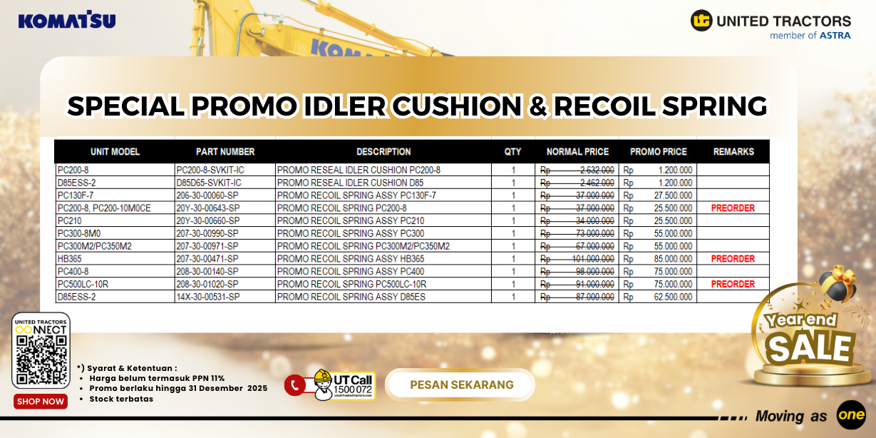 SPECIAL PROMO RECOIL SPRING and IDLER CUSHION